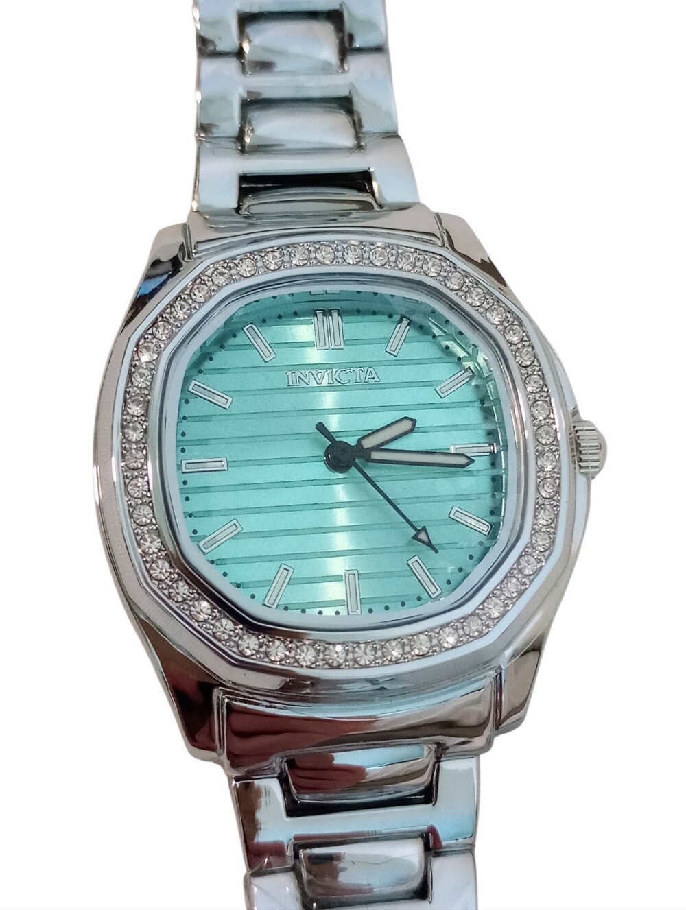 Invicta Wildflower Special Edition 32mm Silver Aqua Watch Set NWT - Picture 7 of 12